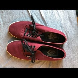 Maroon vans